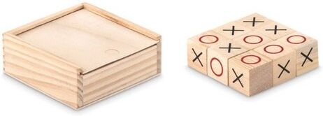 Jeu de morpion personnalisable en bois bois
