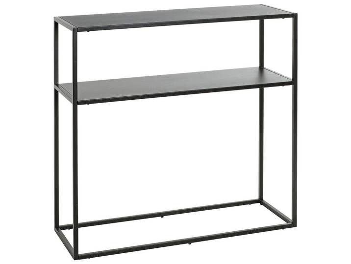 Konsolentisch, Schwarz, Metall, 30x80x80 cm, Wohnzimmer, Wohnzimmertische, Konsolentische