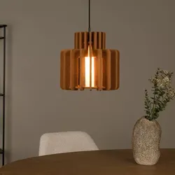 Lucide ROLLO Pendelleuchten 1xE27 Terrakotta Japandi Filz dimmbar