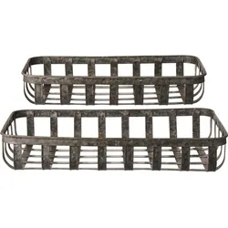 IB Laursen Urban Garden Metall-Korbset (2er Set, 38x56 / 30x46 cm