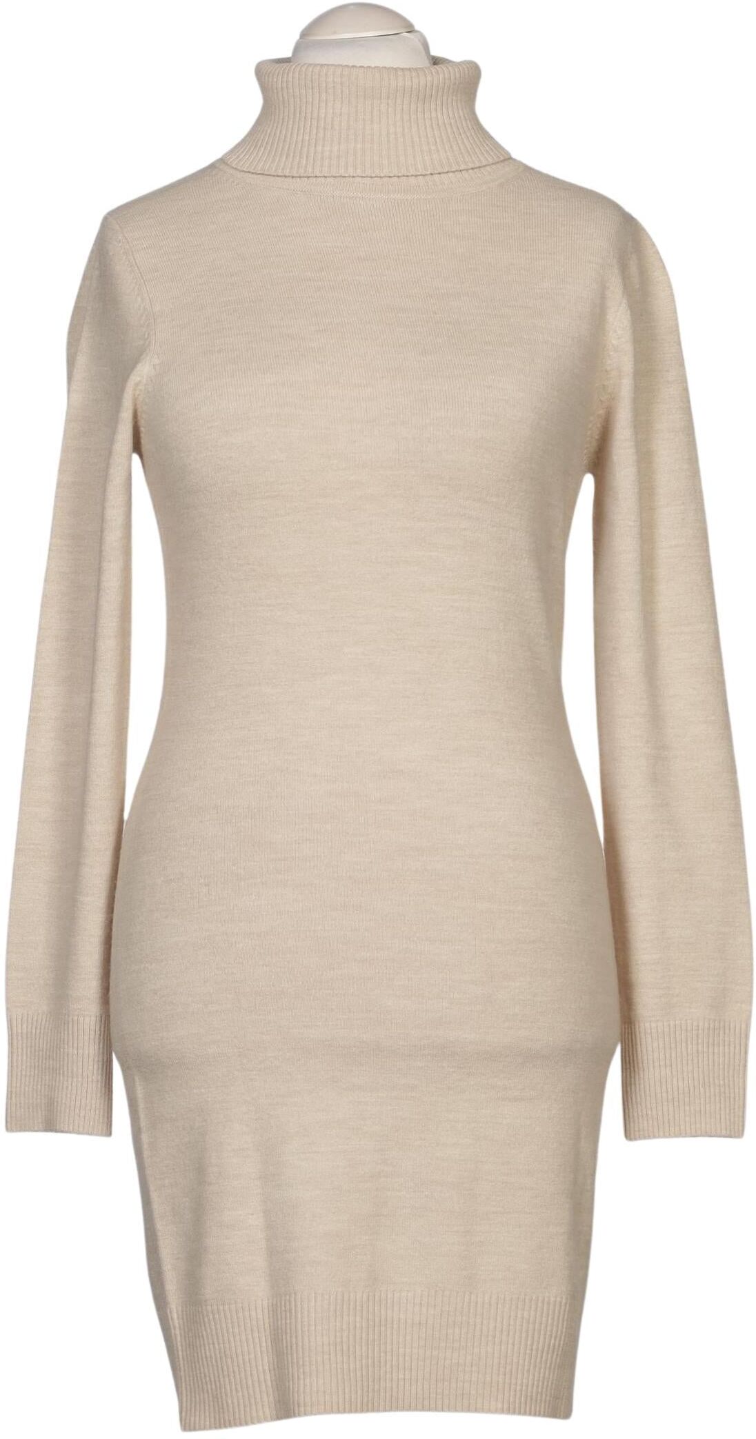 French Connection Damen Kleid, Beige, Gr. L, Synthetik / Elasthan - Second Hand