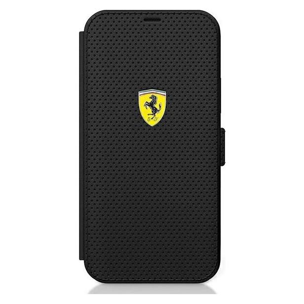 Ferrari FESPEFLBKP12MBK iPhone 12/12 Pro 6,1" czarny/black book On Track Perforated (Apple iPhone 12, Apple iPhone 12 Pro) (35374980)