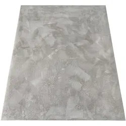 KADIMA DESIGN Teppich Kurzflor waschbar Einfarbig Wohnzimmer schmutzabweisend Grau Läufer 80x300 | 100% Polyester | Florhöhe: 10 mm | Maschinenwäsche, pflegeleicht