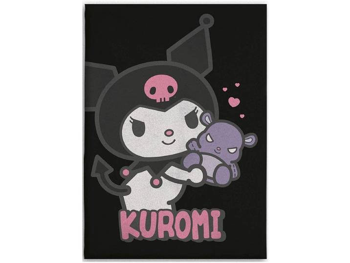 Decke KUROMI 110x150cm rosa bedruckt