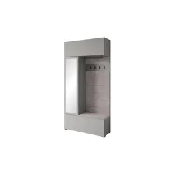 Garderobe  Tejo , grau , Maße (cm): B: 115 H: 231,9