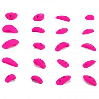 blue pill - Medium Boulder - Klettergriffe Gr XS-M rosa/weiß