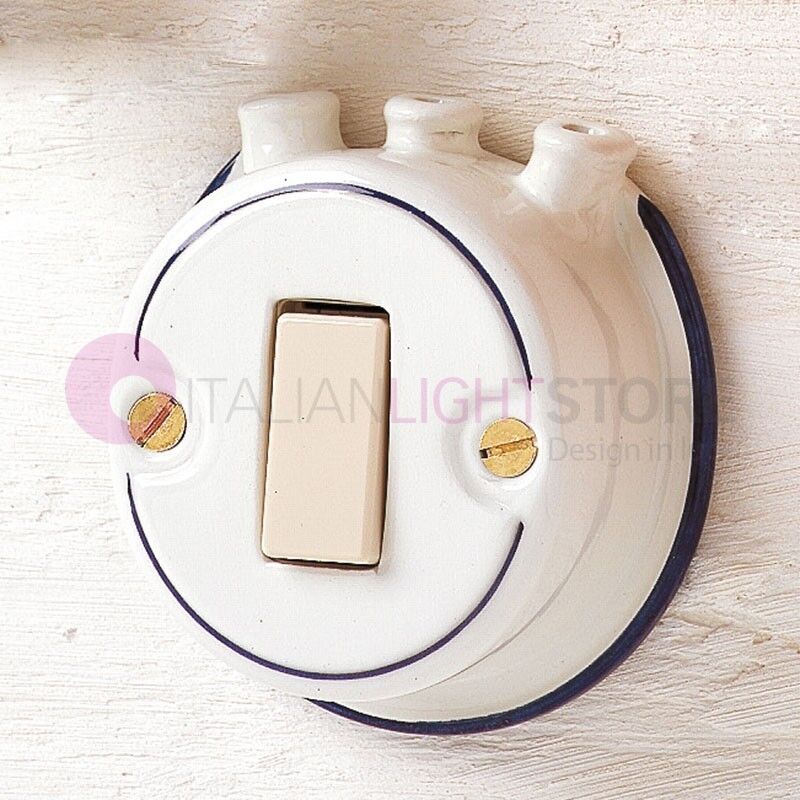 Interruttore A Pulsante In Ceramica Con Pipe
