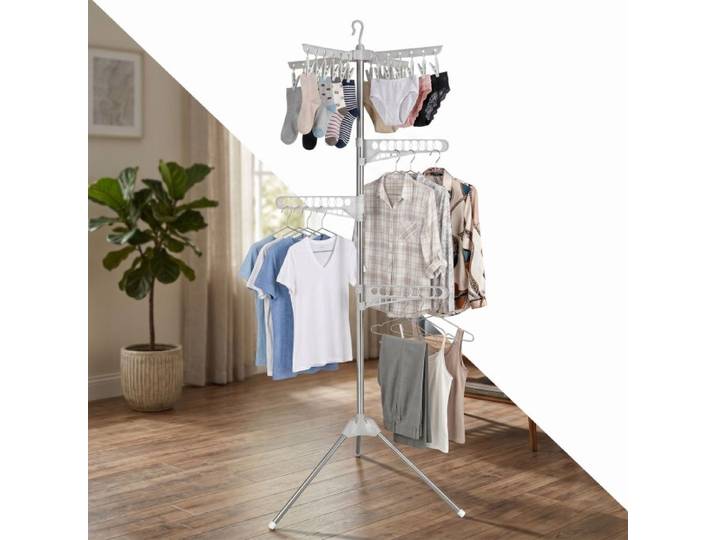 Relaxdays Wäscheständer für Kleiderbügel