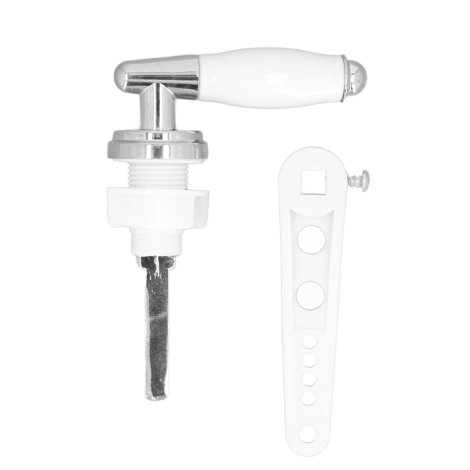 Cocosity Spoelhendel voor toiletspoelbakken, zijdelings bevestigd, vervangonderdeel voor badkamer-wc-spoelbakken