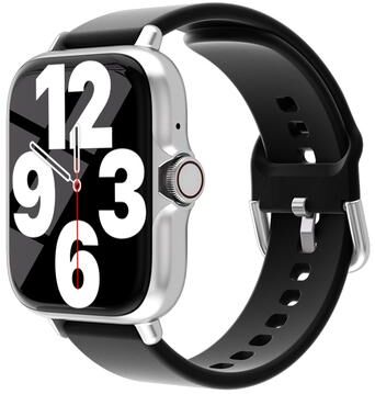 Inspire Daily Merch Waterproof Smart Watch With Information Alerts Sleep Monitoring Pedometer And Message Answer Call slivery Black