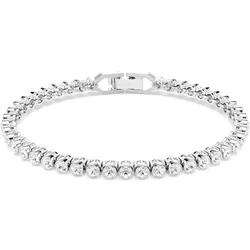 Swarovski  Imber Emily Tennis Armband Rundschliff, Weiß, Rhodiniert