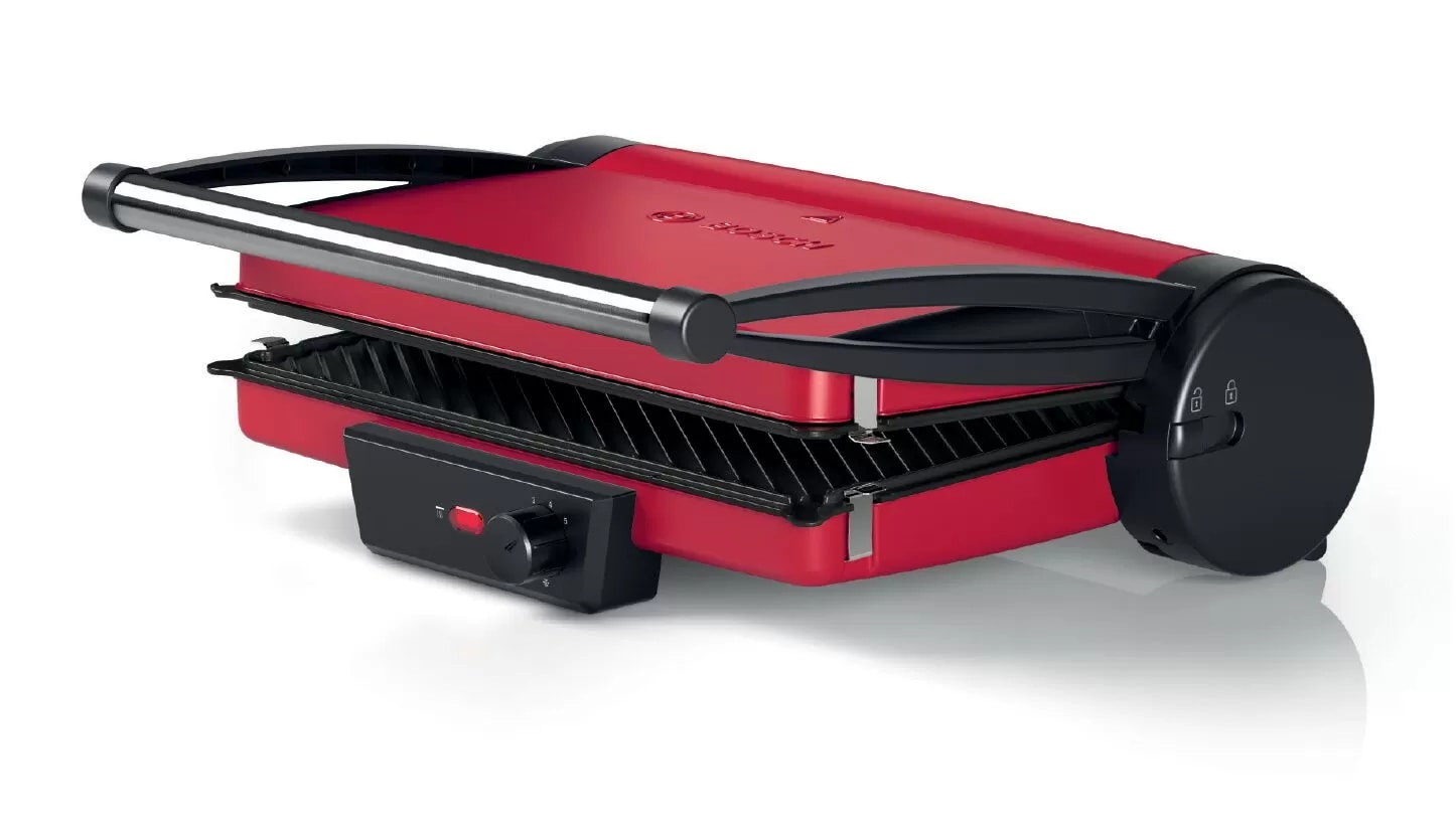 Bosch TCG4104 Kontaktgrill Tischgrill rot/anthrazit 2.000W