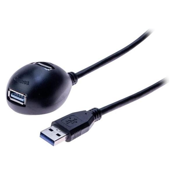 Exertis Connect USB 3.0 Desktop Verlängerungskabel, 1,5 m Ideal zum Anschluss eines USB Memory Sticks usw. (1.50 m) (532533)