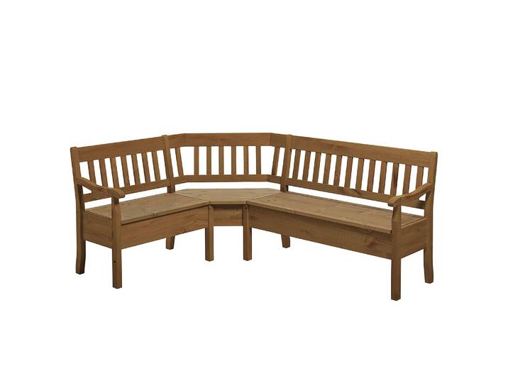 Banc d’angle Boston I 170cm Marron/Epicéa lessivé