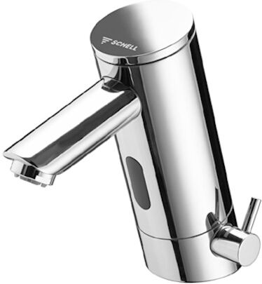 Schell Puris E mitigeur lavabo 002030699 chromé, électronique, eau mitigée, rallonge. Bec