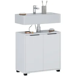 Vicco, Waschbeckenunterschrank, Waschbeckenunterschrank Alina, Weiss, 60 x 60 cm mit Türen (60 x 30 x 60 cm)