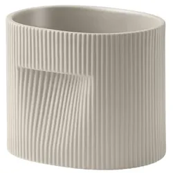 Muuto Ridge Pflanzentopf, höhe 15 cm, beige