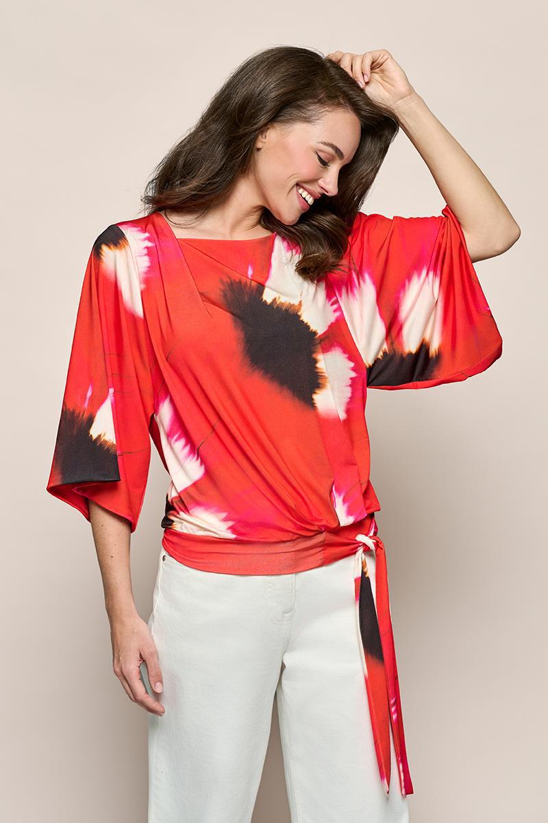 Miley Print Top Rood / Multi