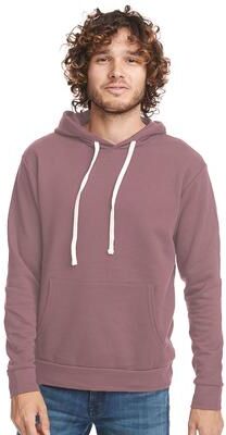 Next Level 9303 Santa Barbara Hoodie Sweatshirt in Mauve size Medium   80/20 Cotton/Polyester NL9303
