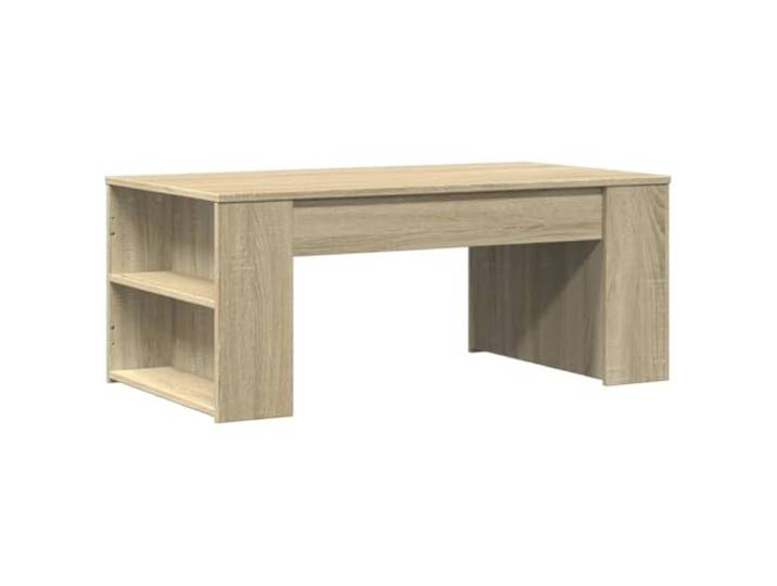 GHVBNMF Couchtisch Sonoma-Eiche 102x55x42 cm Holzwerkstoff Beistelltisch Großzügige Ablagefläche für Snacks und Dekoration im Wohnzimmer, pflegeleichte Oberfläche mit hoher Stabilität.