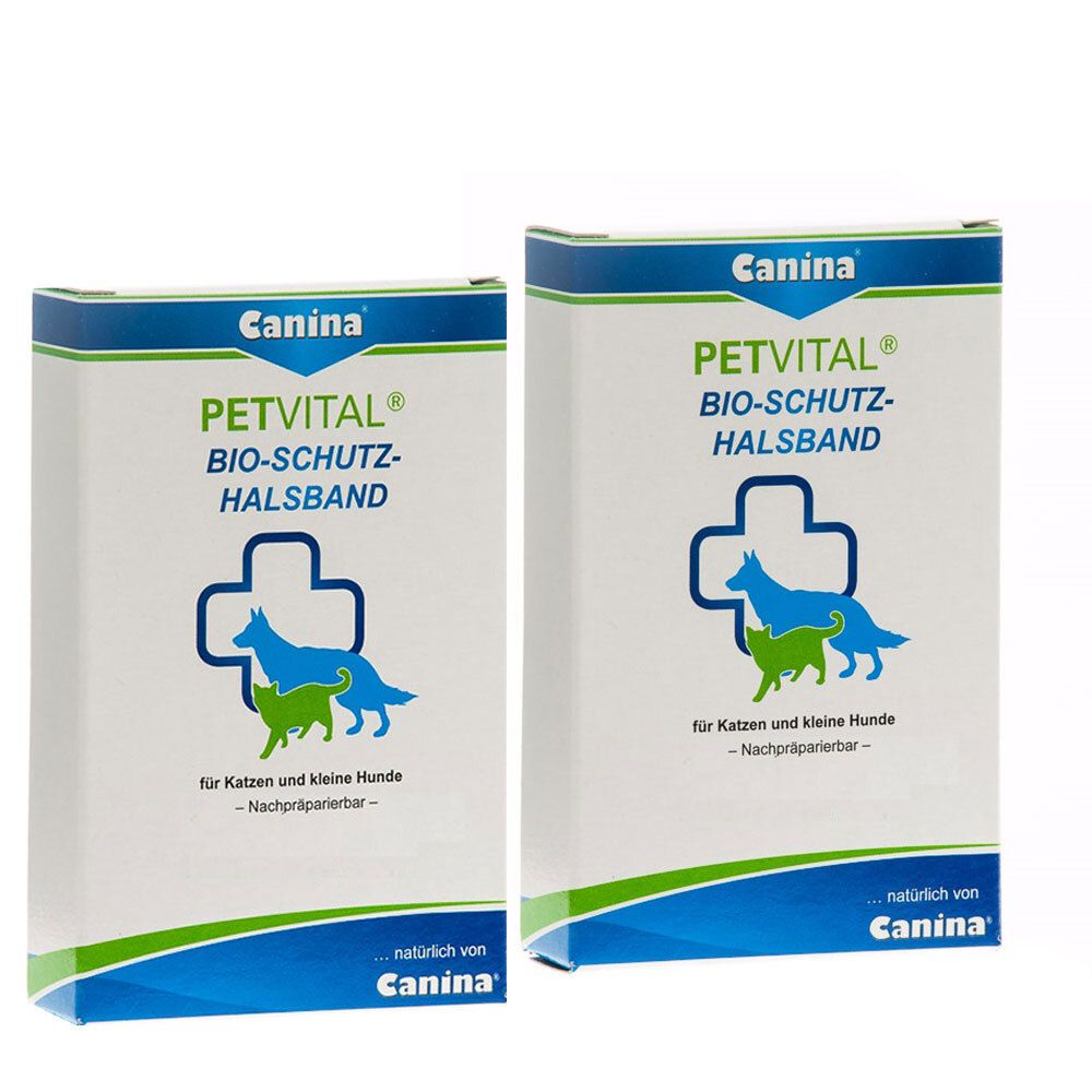 Canina Petvital Bio-Schutzhalsband für große Hunde 65 cm Doppelpack 2x1 St Halsband