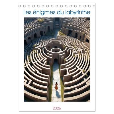 Les énigmes du labyrinthe (Calendrier de bureau 2026 DIN A5 horizontal), CALVENDO calendrier mensuel