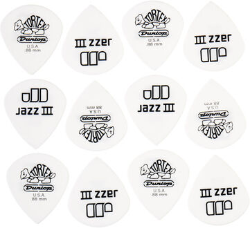 Dunlop Tortex Jazz III White 0,88
