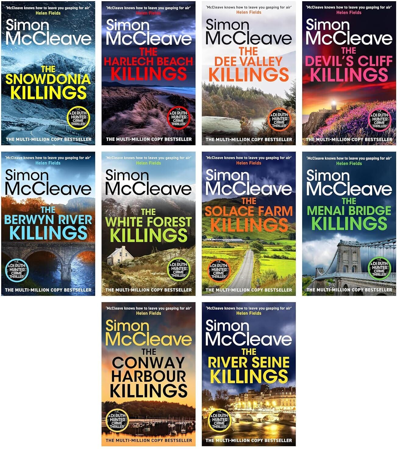 DI Ruth Hunter Crime Thriller's by Simon McCleave 10 Books Collection Set - Fiction - Paperback Canelo