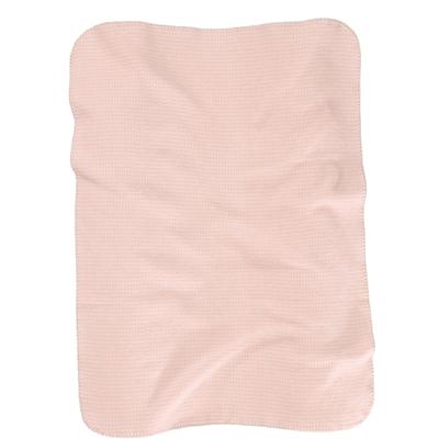 Babydecke BIEDERLACK "Babydecke Cotton", rosa (rose), B:75cm L:100cm, Baumwolle, Wohndecken, Babydecke, 75 x 100, mit Zierstich