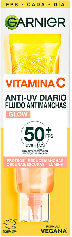 Garnier Fluide anti-taches à la vitamine C SPF50+ #glow