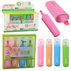 Textmarker-Set mit Doppelspitze bunt 4-tlg