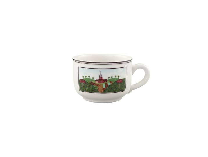 Tasse VILLEROY & BOCH Teetasse Design Naif 250 ml bunt , bunt, Porzellan, Trinkgefäße, Tasse