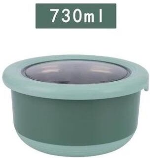 Uplift Essentials Stainless Steel Food Storage Bowl With Sealing Lid green 730 Ml