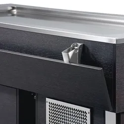 cookmax Tablettrutsche Wenge kopfseitig für Büfetts außer Umluftkühlung