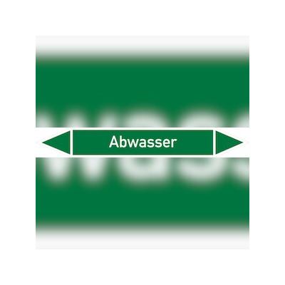 Rohrleitungskennzeichnung, Abwasser - 187x26 mm Folie selbstklebend