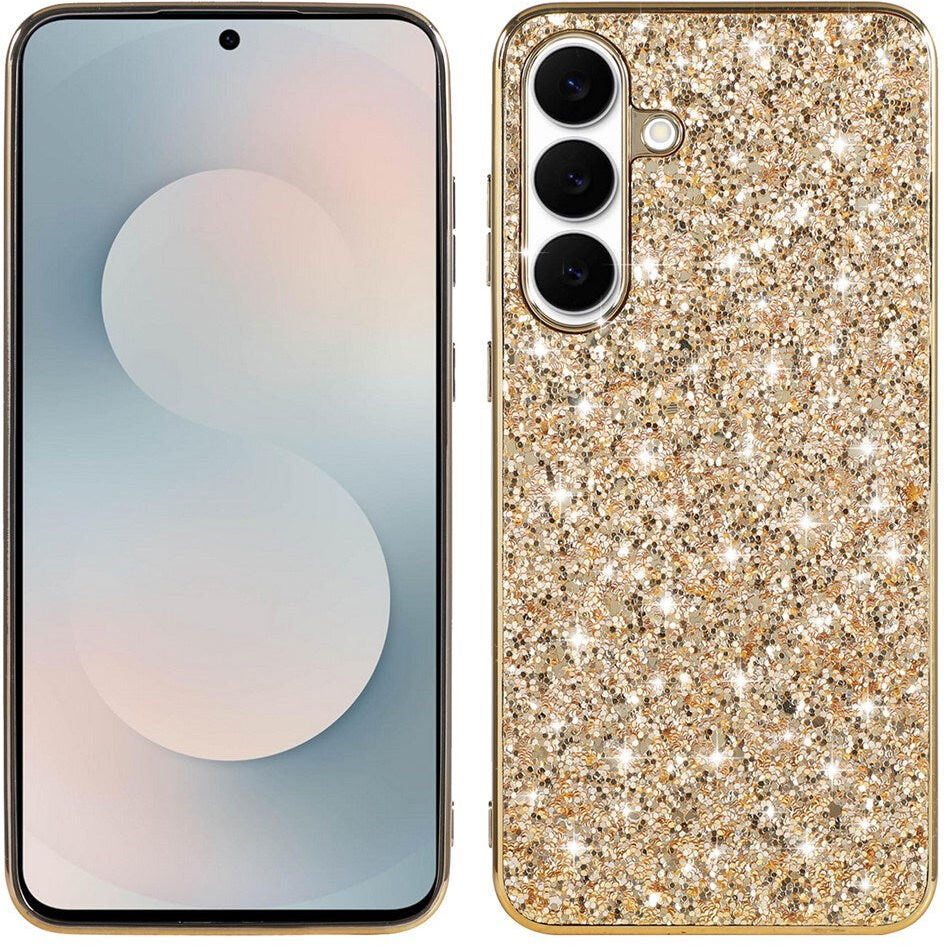 Samsung Galaxy A57 EIDERWOOD Glitter Bagside Cover - Guld