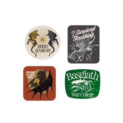 Rebecca Yarros's Fourth Wing: Dragon Rider Stickers - Sticker Set of 4