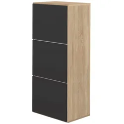 TemaHome »Bamboo« Schuhregal Eiche mit Schwarz 50x119x33 cm