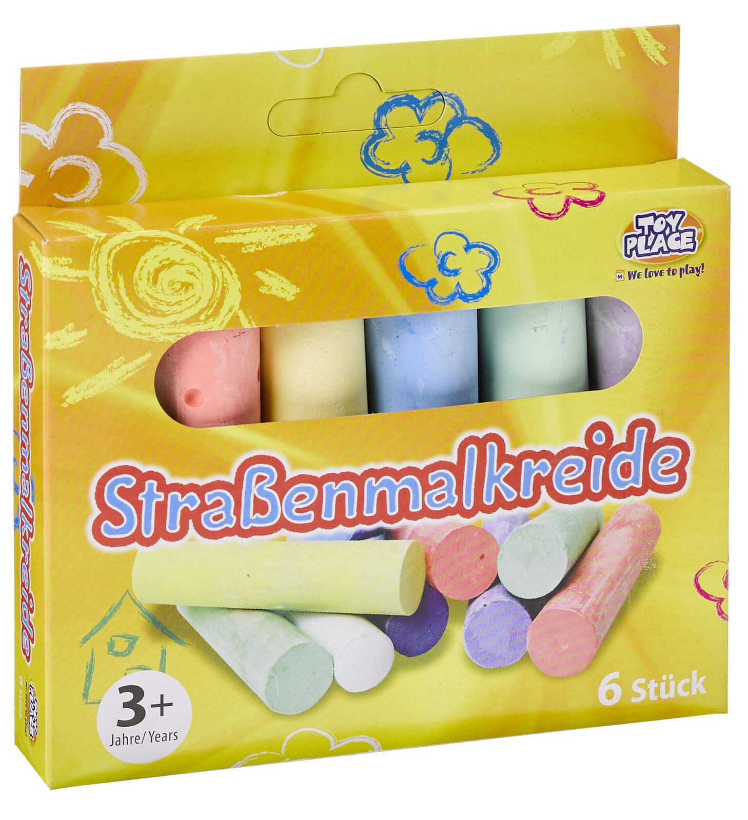 TOY PLACE Straßenmalkreide Mehrfarbig 192057