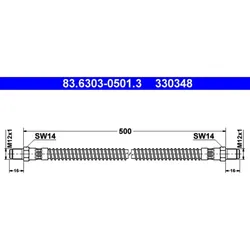 ATE 83.6303-0501.3 Bremsschlauch