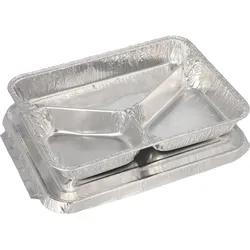 PAPSTAR Menüschalen mit Deckel 760,0 ml silber