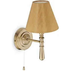 Relaxdays, Wandleuchte, Wandlampe mit Schirm 2er Set