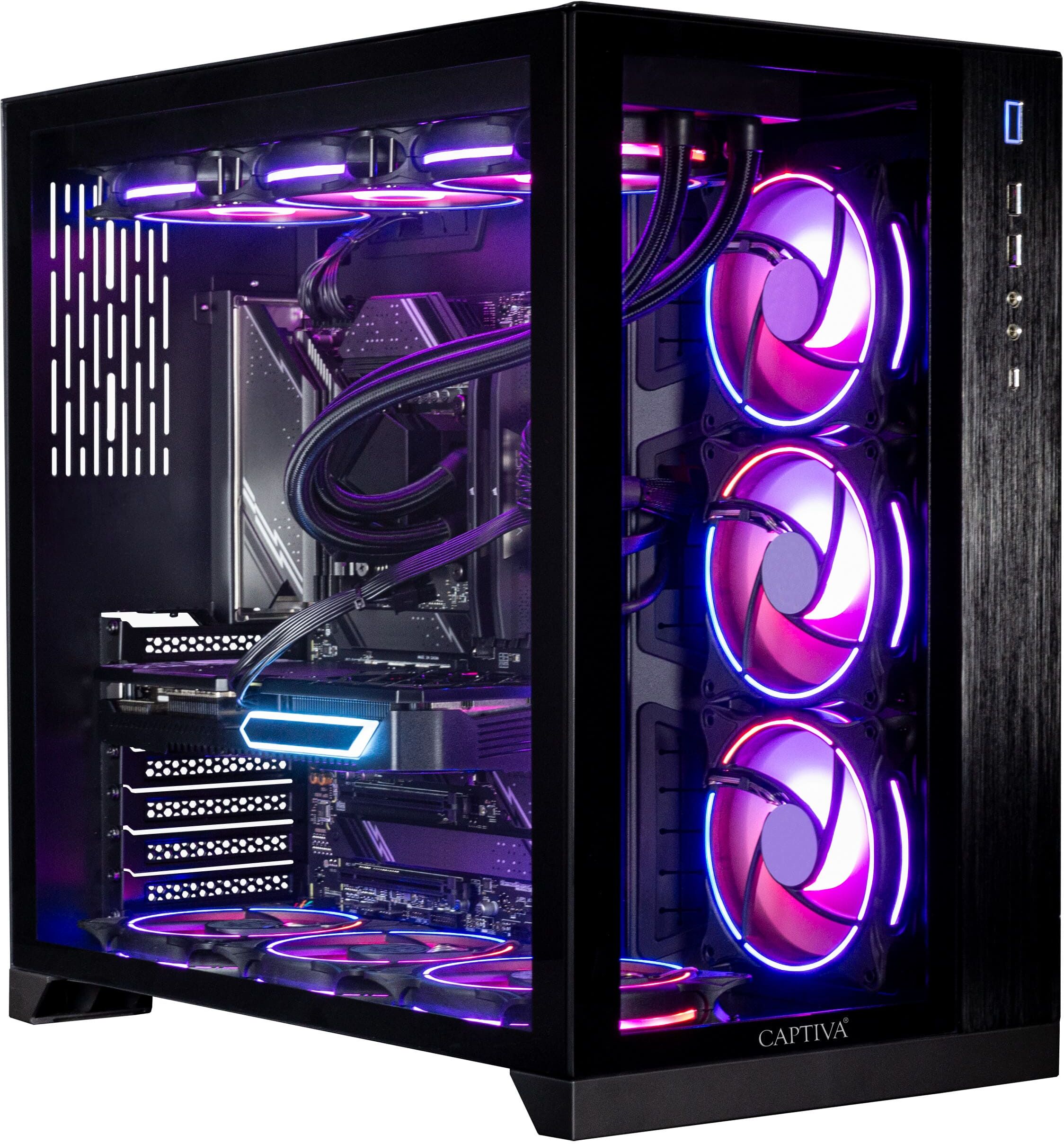 CAPTIVA Gaming-PC "Highend Gaming I89-739", schwarz, ohne Betriebssystem, GeForce RTX™ 5070 Ti, 32 GB RAM 1.000 GB SSD, Desktop-PCs, Gaming-PC
