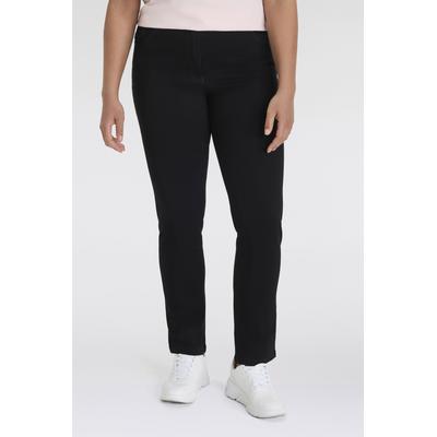 5-Pocket-Jeans KJBRAND "Jeans Betty CS Röhre", Damen, Gr. 42, N-Gr, schwarz, Denim/Jeans, Obermaterial: 87% Baumwolle, 11% Polyester, 2% Elasthan, figurbetont, Jeans 5-Pocket-Jeans, ideal bei schlanken Oberschenkeln