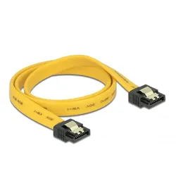 DELOCK SATA Kabel gelb 0.5m, gerade/gerade