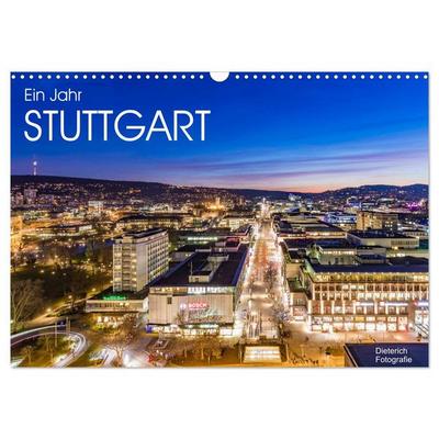 Ein Jahr STUTTGART (Wandkalender 2026 DIN A3 quer), CALVENDO Monatskalender