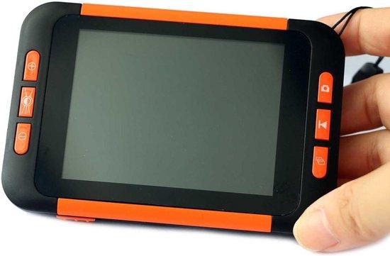 Digital Vergrößerungsglas - Lesebahn-Tool - Text vergrößern - 19 Farbmodi - 3,5 Zoll LCD - Schwarz
