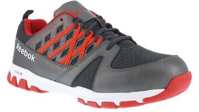 Reebok Work Sublite Work Steel Toe - Mens 7.5 Grey Oxford Shoes Medium