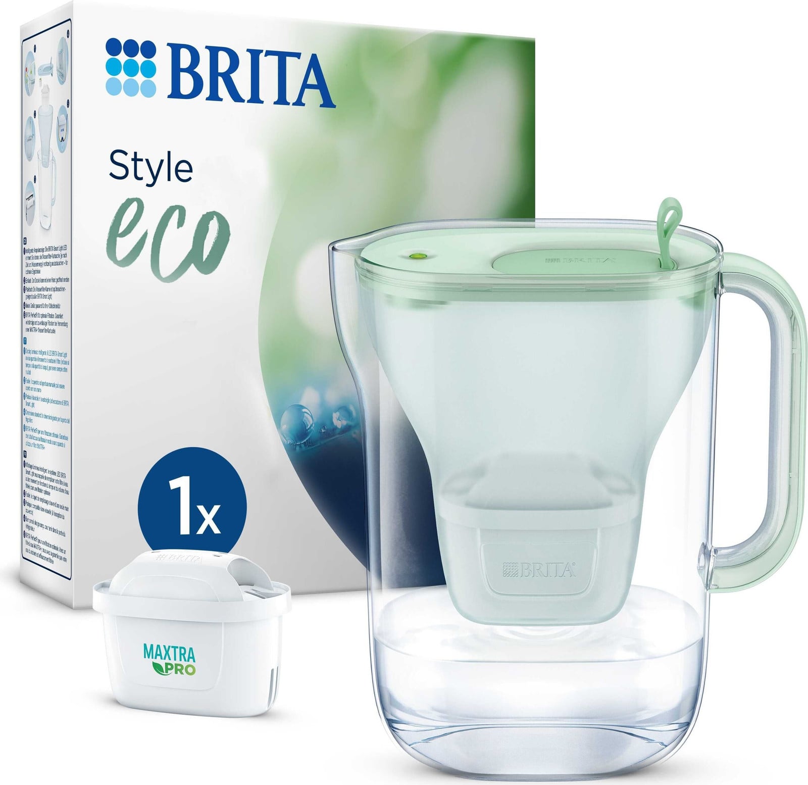 BRITA Waterfilterkan Style eco lichtgroen inclusief MX PRO