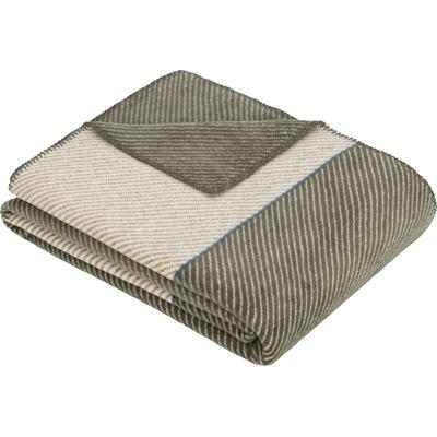 Wohndecke IBENA "Jacquard Decke Austin", grün, B:150cm L:200cm, Mischgewebe, Wohndecken, Wohndecke, 150 x 200 cm (Breite x Länge), einfarbig, Kuscheldecke